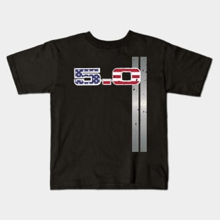 Mustang GT V8 5.0 Fox Body USA Kids T-Shirt